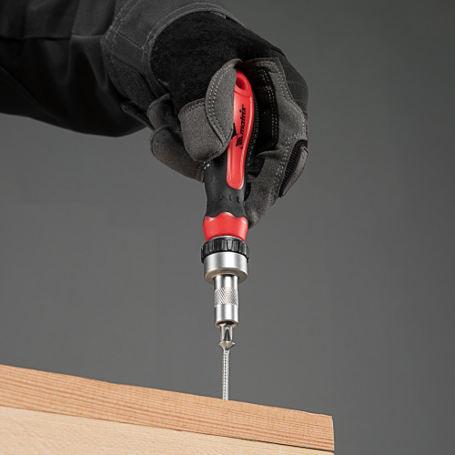 Отвертка реверсивная с набором бит и насадок торцевых, CrV, 1/4, 16 шт Matrix купить в Москве с доставкой по всей России | ProtosMarket.ru