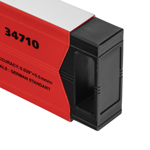 Уровень алюминиевый магнитный, 1000 мм, фрезерованный, 3 глазка (1 зеркальный) усиленный Matrix по ценам производителя в Санкт-Петербурге с доставкой по всей России