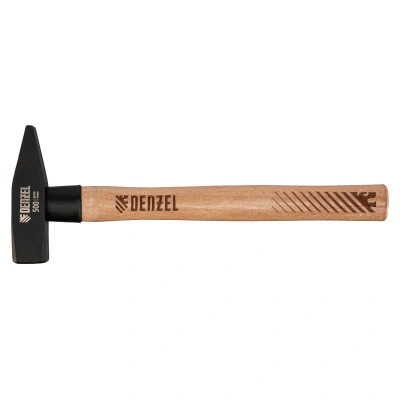 Молоток слесарный, 500 г, кованый квадратный боек, буковая рукоятка Denzel купить в Москве с доставкой по всей России | ProtosMarket.ru