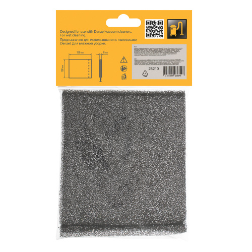 Фильтр полиуретановый для пылесоса универсальный Denzel по ценам производителя в Санкт-Петербурге с доставкой по всей России
