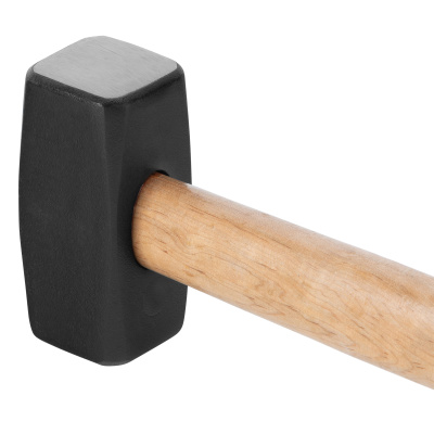 Кувалда, 1000 г, кованая головка, деревянная двухцветная рукоятка Sparta купить в Москве с доставкой по всей России | ProtosMarket.ru