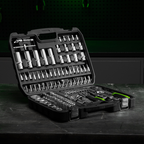 Набор инструмента, 1/2", 1/4", пластиковый кейс,94 предмета Сибртех купить в Москве с доставкой по всей России | ProtosMarket.ru