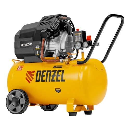 Компрессор воздушный DKV2200/50, Х-PRO 2.2 кВт, 400 л/мин, 50 л Denzel по ценам производителя в Санкт-Петербурге с доставкой по всей России