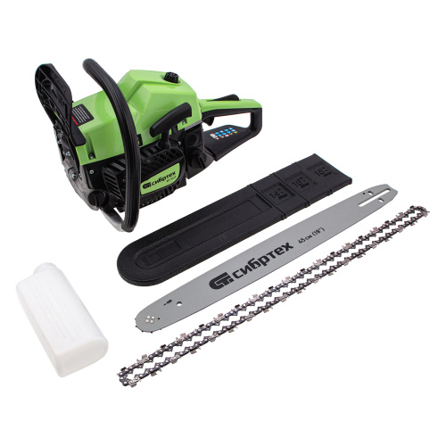 Пила цепная бензиновая БП-5245, 52 см3, шина 45 см, шаг 0.325, паз 1,5 мм, 72 звена Сибртех купить в Москве с доставкой по всей России | ProtosMarket.ru