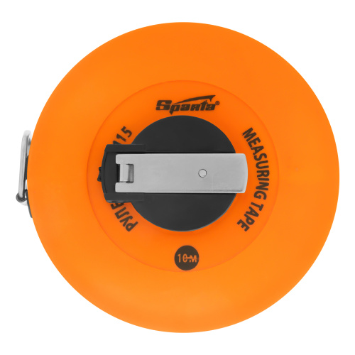 Рулетка геодезическая, 10 м х 12,5 мм, лента ПВХ, закрытый круглый корпус Sparta по ценам производителя в Санкт-Петербурге с доставкой по всей России