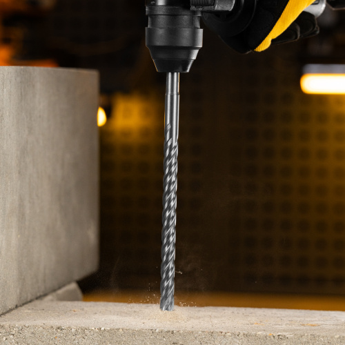 Бур по бетону, цельная крестовая пластина, 12x265 мм, SDS PLUS Denzel по ценам производителя в Санкт-Петербурге с доставкой по всей России