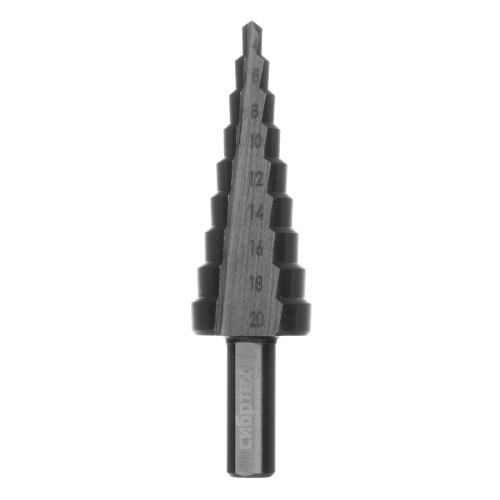 Сверло ступенчатое по металлу 4-6-8-10-12-14-16-18-20 мм, 4241 Сибртех купить в Москве с доставкой по всей России | ProtosMarket.ru