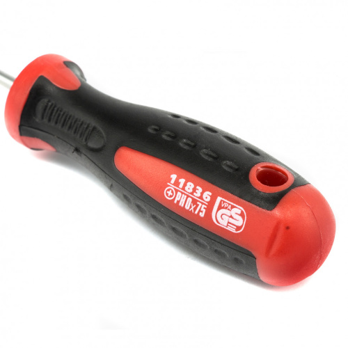 Отвертка Profi, PH0 х 75 мм, S2, двухкомпонентная рукоятка Matrix по ценам производителя в Санкт-Петербурге с доставкой по всей России