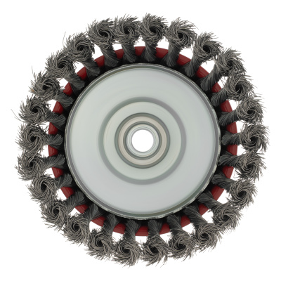 Щетка для УШМ, 125 мм, М14, "чашка", крученая проволока 0.35 мм Matrix по ценам производителя в Санкт-Петербурге с доставкой по всей России