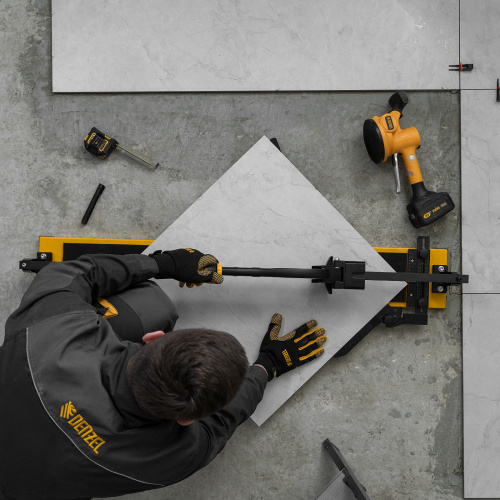 Плиткорез рельсовый 1000х16мм, каретка на подш., стальная станина, усил. рукоятка-пенал Denzel по ценам производителя в Санкт-Петербурге с доставкой по всей России