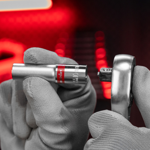 Набор удлиненных торцевых головок 3/8", 6 гранные, CrV, 8-19мм, 10 штук Matrix купить в Москве с доставкой по всей России | ProtosMarket.ru