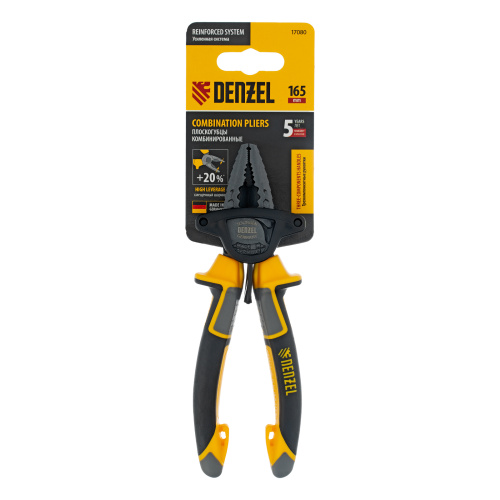 Плоскогубцы комбинированные 165 мм, трехкомпонентные рукоятки Denzel купить в Москве с доставкой по всей России | ProtosMarket.ru