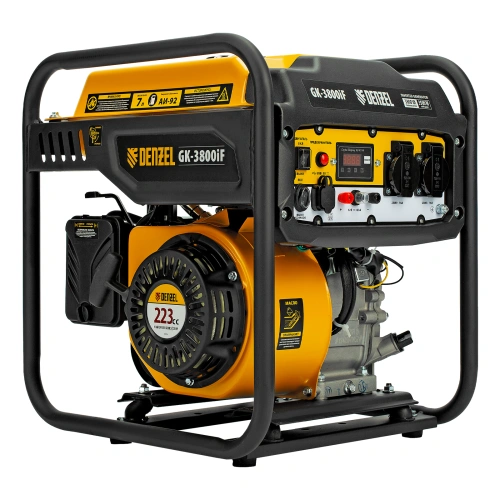 Генератор инверторный GK-3800iF, 3,8 кВт, 230 В, ручной старт DENZEL по ценам производителя в Санкт-Петербурге с доставкой по всей России