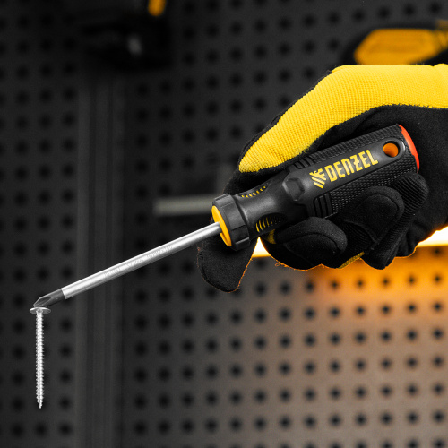 Отвертка, PH2х100 мм, S2, 3к рукоятка Denzel по ценам производителя в Санкт-Петербурге с доставкой по всей России