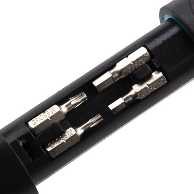 Отвертка реверсивная с револьверным механизмом, 11 шт, сталь S2 Gross купить в Москве с доставкой по всей России | ProtosMarket.ru