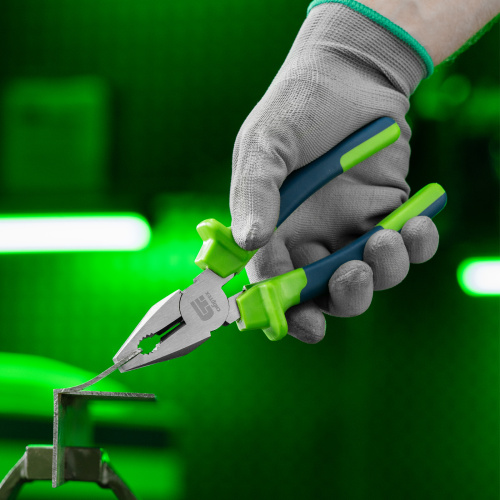 Плоскогубцы комбинированные, 200 мм, двухкомпонентные рукоятки Сибртех купить в Москве с доставкой по всей России | ProtosMarket.ru