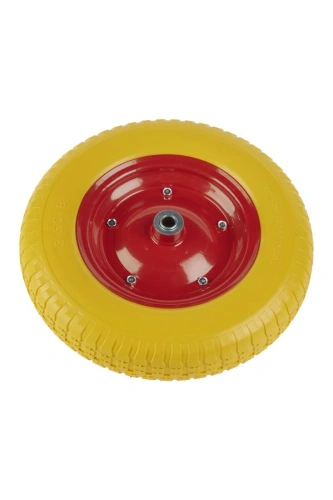 Колесо литое полиуретановое 360 мм PU 2400 (20 мм шариковый подшипник) по ценам производителя в Санкт-Петербурге с доставкой по всей России
