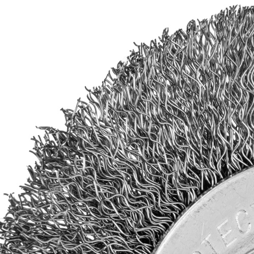 Щетка для УШМ, 100 мм, посадка 22.2 мм, плоская, витая проволока 0.3 мм Сибртех по ценам производителя в Санкт-Петербурге с доставкой по всей России