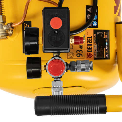 Компрессор воздушный прям. привод DCV1800/50, 1,8 кВт, 50 литров, 320 л/мин Denzel по ценам производителя в Санкт-Петербурге с доставкой по всей России