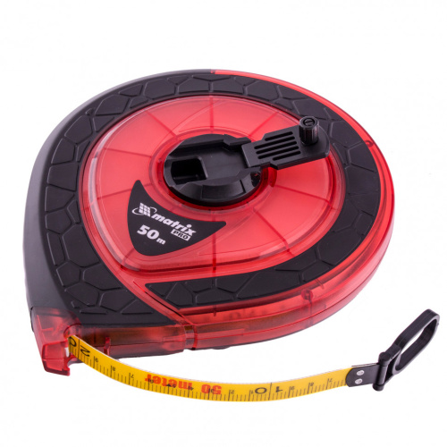 Рулетка геодезическая 50 м х 15 мм, закрытый корпус, фибергласовая лента, двусторонняя шкала, Pro Matrix купить в Москве с доставкой по всей России | ProtosMarket.ru