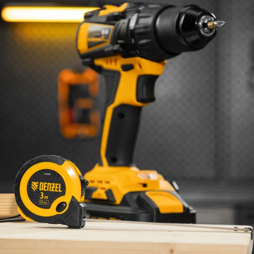 Рулетка 3м х 13мм, двухкомп. корпус, кнопка-пауза Denzel по ценам производителя в Санкт-Петербурге с доставкой по всей России