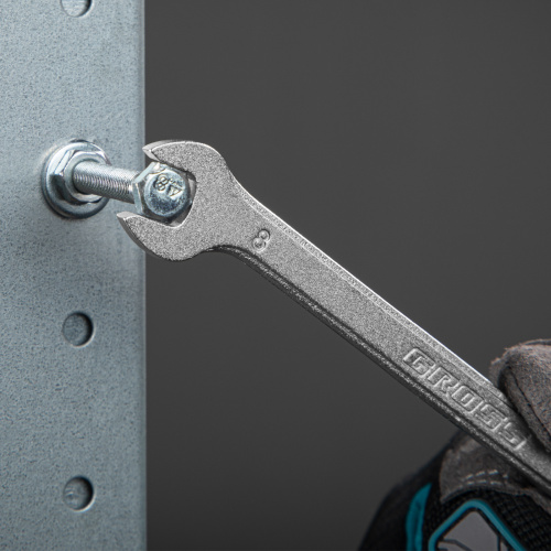 Ключ комбинированный трещоточный, 8 мм, количество зубьев 100 Gross купить в Москве с доставкой по всей России | ProtosMarket.ru