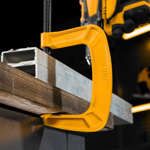 Струбцина G-образная, усиленная, 100 мм Denzel купить в Москве с доставкой по всей России | ProtosMarket.ru