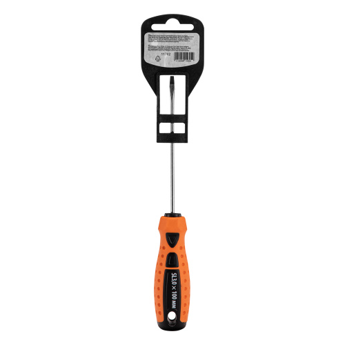 Отвертка "Point", SL3 х 100 мм, CS, двухкомпонентная рукоятка Sparta купить в Москве с доставкой по всей России | ProtosMarket.ru