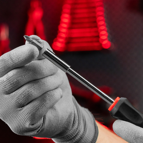 Отвертка с набором бит, 11 шт, Fusion, CrV, трехкомпонентная рукоятка "Anti slip" Matrix купить в Москве с доставкой по всей России | ProtosMarket.ru