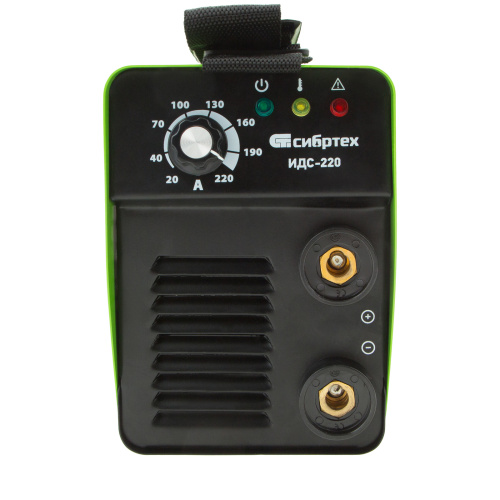 Аппарат инверторный дуговой сварки ИДС-220, 220 А, ПВ 80%, диаметр электрода 1.6-5 мм Сибртех по ценам производителя в Санкт-Петербурге с доставкой по всей России