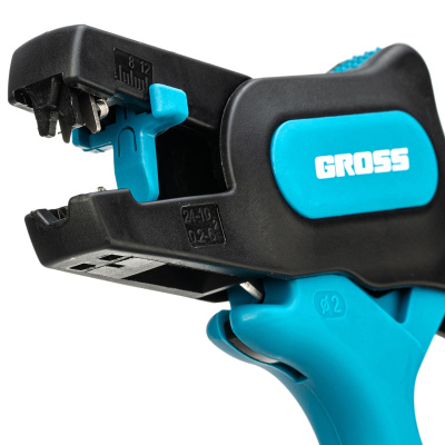 Щипцы для зачистки электропроводов 0.2-6 мм2 (10-24 AWG) лезвие: нержавеющая сталь Gross по ценам производителя в Санкт-Петербурге с доставкой по всей России