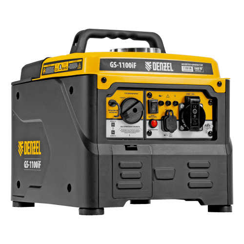 Генератор инверторный GS-1100iF, 1,1 кВт, 230 В, ручной старт DENZEL по ценам производителя в Санкт-Петербурге с доставкой по всей России