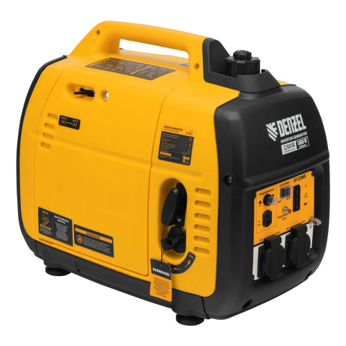 Генератор инверторный GT-2200iS, 2.2 кВт, 230 В, бак 4 л, закрытый корпус, ручной старт Denzel по ценам производителя в Санкт-Петербурге с доставкой по всей России