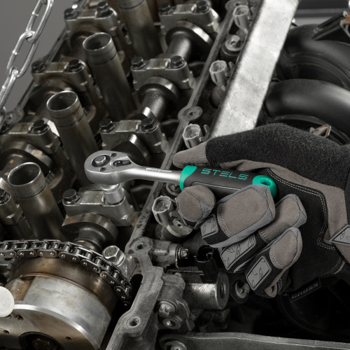 Набор инструментов, 1/2", 1/4", CrV, пластиковый кейс 98 предметов Stels купить в Москве с доставкой по всей России | ProtosMarket.ru