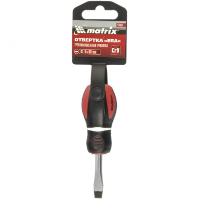 Отвертка "Era", SL6 х 38 мм, CrV, трехкомпонентная рукоятка Matrix по ценам производителя в Санкт-Петербурге с доставкой по всей России
