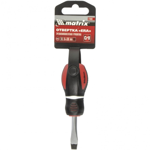 Отвертка "Era", SL6 х 38 мм, CrV, трехкомпонентная рукоятка Matrix по ценам производителя в Санкт-Петербурге с доставкой по всей России
