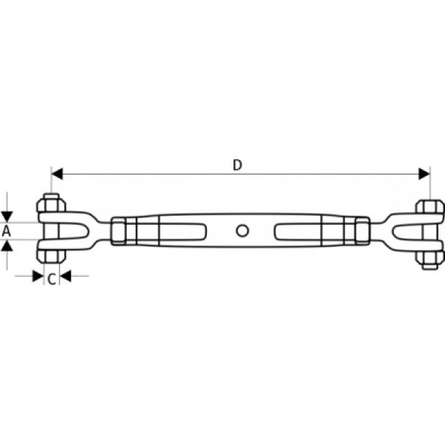 Талреп вилка - вилка DIN 1478, М30 купить в Москве с доставкой по всей России | ProtosMarket.ru