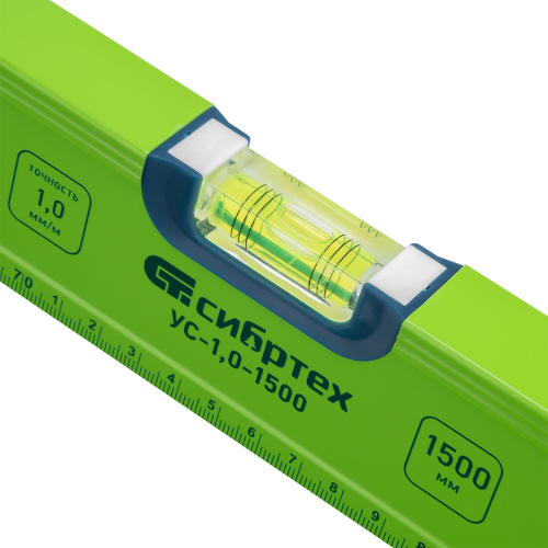 Уровень алюминиевый УС-1, 0-1500, фрезерованный, 3 глазка, рукоятки, 1500 мм Сибртех по ценам производителя в Санкт-Петербурге с доставкой по всей России