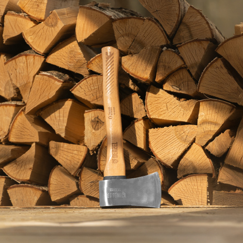 Топор кованый, 1130 г, американский тип, буковая рукоятка, 430мм, EFP Denzel по ценам производителя в Санкт-Петербурге с доставкой по всей России