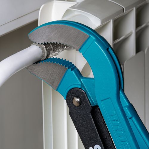 Ключ трубный рычажный 3, №4, цельнокованый, CrV, тип "S" Gross купить в Москве с доставкой по всей России | ProtosMarket.ru