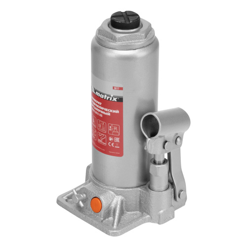 Домкрат гидравлический бутылочный, 6 т, h подъема 216-413 мм, в пластиковом кейсе Matrix по ценам производителя в Санкт-Петербурге с доставкой по всей России