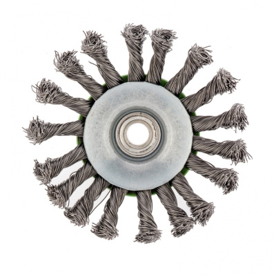 Щетка для УШМ, 115 мм, М14, "тарелка", крученая проволока 0.5 мм Сибртех по ценам производителя в Санкт-Петербурге с доставкой по всей России