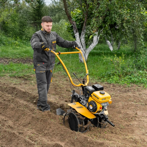 Мотоблок DPT-270S, 7 л.с., ремен.сцеп, фрез 3х4, ШОМ, передачи 2В/1Н Denzel по ценам производителя в Санкт-Петербурге с доставкой по всей России