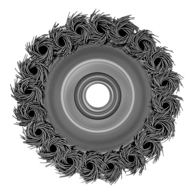 Щетка для УШМ Heavy Duty, 80 мм, М14, "чашка", крученая проволока 0.5 мм Matrix по ценам производителя в Санкт-Петербурге с доставкой по всей России