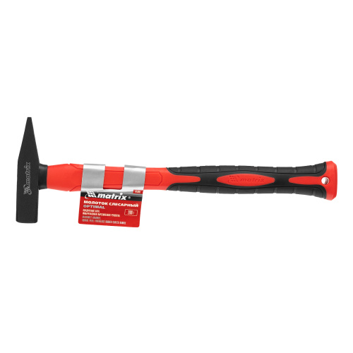 Молоток слесарный optimal, 200 г, фибергласовая обрезиненная рукоятка, квадратный боек Matrix купить в Москве с доставкой по всей России | ProtosMarket.ru