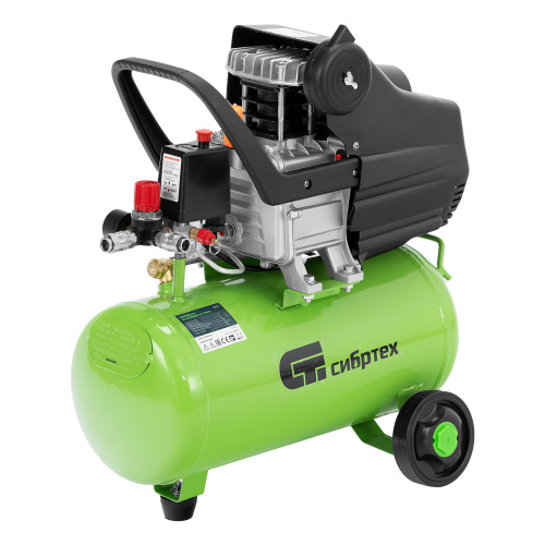 Компрессор воздушный КК-1100/22, 1, 1 кВт, 135 л/мин, 22 л, прямой привод, масляный Сибртех по ценам производителя в Санкт-Петербурге с доставкой по всей России