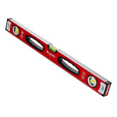 Уровень алюминиевый, фрезерованный, 3 глазка, рукоятки, 600 мм Matrix по ценам производителя в Санкт-Петербурге с доставкой по всей России