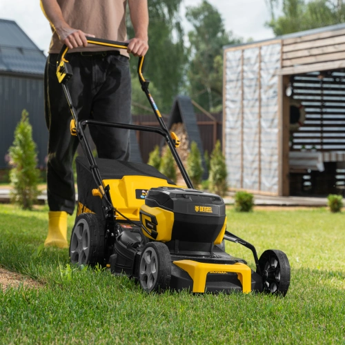 Газонокосилка аккумуляторная бесщет. DLM-460, 460 мм, травосб. 65 л., Li-Ion, 40 В Denzel по ценам производителя в Санкт-Петербурге с доставкой по всей России