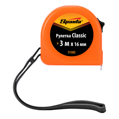 Рулетка Classic,3 м х 16 мм,пластиковый корпус Sparta по ценам производителя в Санкт-Петербурге с доставкой по всей России