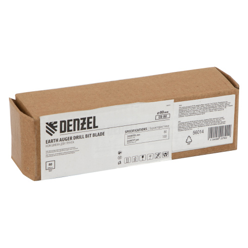 Нож шнека для грунта ER-80, диаметр 80 мм, комплект 2 шт Denzel по ценам производителя в Санкт-Петербурге с доставкой по всей России